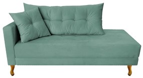 Recamier Azura 160 cm com Almofada Lado Direito Linho - ADJ Decor