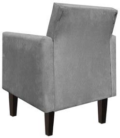 POLTRONA JADE SUEDE PES CHANFRADO TABACO - Grafite