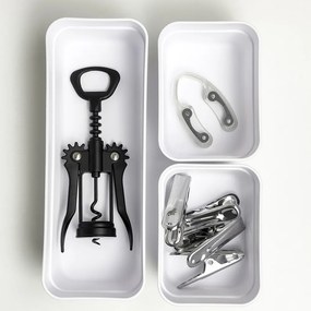 Kit 3 Organizadores de Gaveta Logic - Branco