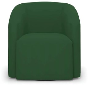 Poltrona Decorativa Base Giratória Kit 2 Stella Max Veludo D03 - D'Rossi - Verde