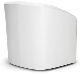 Poltrona Decorativa Base Giratória Stella Max Sintético Branco D03 - D'Rossi