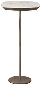 Mesa Apoio Prime Alta Tampo Calacata Base Champagne - 77874 Sun House