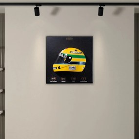 Quadro 3D Decorativo Helmet Capacete F1 50X50 Snn 1988 G53 - Gran Belo