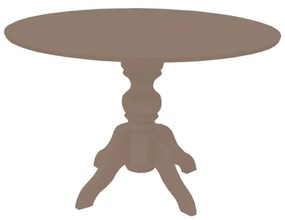 Mesa de Jantar Redonda Slim Munique - 6 Lugares - 1,37m - Fendi Nouveau Kleiner
