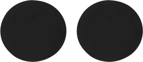 Kit 2 Arandelas Led Abs Preto 8w 3000k Ip65 Eclipse