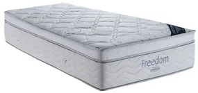 Colchao Freedom Solteiro 88 cm (LARG) Branca com Cinza - 42509 Sun House