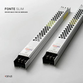 Fonte Slim 150W 12,5A 12V/dc Bivolt Ip20 | Opus Ac 82604