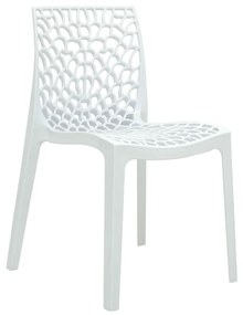 Cadeira Gruvyer Sala de Jantar Branco R02 - D'Rossi