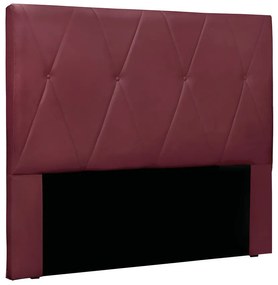Cabeceira Cama Box Solteiro 90 cm Aquilla Veludo S04 - D'Rossi - Vinho