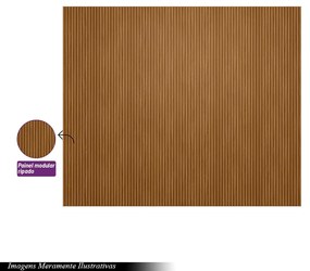 Painel Decorativo Ripado para Parede Mahalo 300x250 MDP Nature G77 - Gran Belo