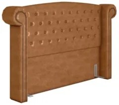 Cabeceira Cama Box Queen 160cm Provença Z37 Sintético Caramelo - Mpoze