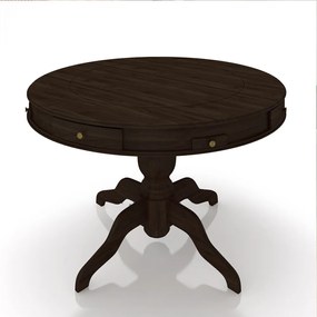Mesa de Jogos Carteado 4 Lugares Bellagio com Gavetas e Tampo Reversível Base Estrela com Tecido Capuccino/Verde G42 - Gran Belo