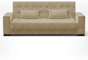 Sofá Cama Casal 3 Lugares 210cm Lisboa Suede  D03 - D'Rossi - Marrom Rato
