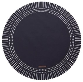 Jogo Americano Simple Redondo - Preto  Preto