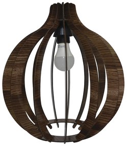 Lustre Pêndulo de Teto Luminária Pendente Tabaco Claro 38,4x 35 cm - D'Rossi