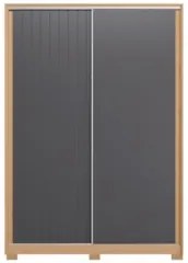 Guarda Roupa Solteiro 160cm Rizatto Flex A02 Off/Titanium   - Mpozenat