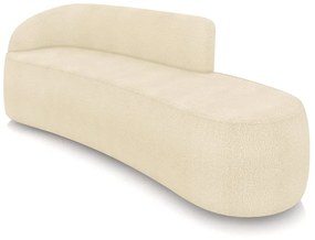Sofá 4 Lugares Orgânico 220 cm Morgan Bouclê - Verde - Bege