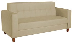 Sofá 2 Lugares Denver Suede Bege - ADJ Decor