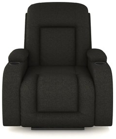 Poltrona do Papai Reclinável Sala de Cinema Crihs Elétrica Lift Elevação Linho Chumbo G23 - Gran Belo