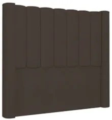 Cabeceira Casal Cama Box 140cm Claire Z04 Veludo Marrom - Mpozenato