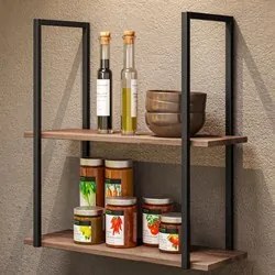 Prateleira Decorativa Multifuncional Estilo Industrial Loft D09 Demoli