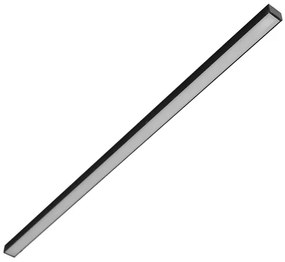 Perfil Led Sobrepor Linear Aluminio Preto 24W 2700K 2M Way