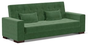 Sofá Cama Casal 3 Lugares 210cm Lisboa Suede D03 - D'Rossi - Verde