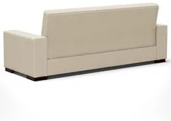Sofá Cama para Sala de Estar Lisboa Veludo Off White - Ibiza
