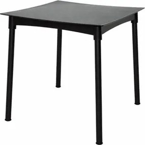 Mesa Tramontina Diana Preta 70cm em Polipropileno Pernas de Alumínio