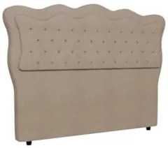 Cabeceira Casal King Cama Box 195cm Oregon Z04 Boucle Capuccino - Mpoz
