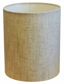 Cúpula em tecido cilíndrica abajur luminária cp-2009 13x15cm rustico bege
