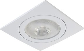 Plafon Embutir Face Plana Quadrado Branco Delfi