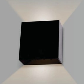 Arandela Astral 12X12X5Cm Led 4W 3000K Ip65 Preto |Opus Hm 38117