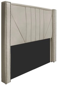 Cabeceira Casal Minsk P02 140 cm para cama Box Suede - ADJ Decor