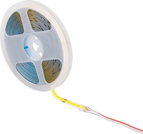 Fita De Led Cob 9W Por Metro 12V Irc80 5M 2700K