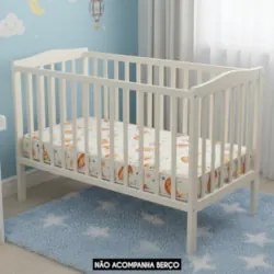 Colchão Berço Infantil 60x130x10cm com Espuma D18 Sonhar U01 - Mpozena