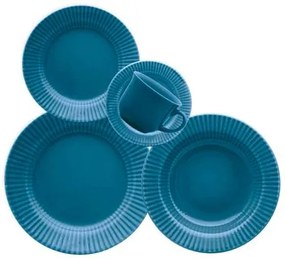 Aparelho de Jantar e Chá 20 peças Canelé Azul Oxford