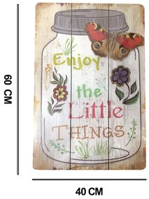 Quadro Decorativo em MDF ENJOY 40X60 cm - D'Rossi