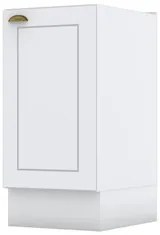 Balcão 40cm 1 Porta sem Tampo 100% MDF Americana Branco HP - Henn