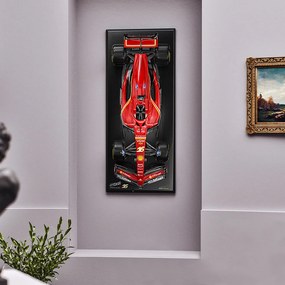 Quadro 1.4 Decorativo F1 SF-24 N16 CL Artesanal Fibra de Vidro e Polietileno 2024 Vermelho G53 - Gran Belo
