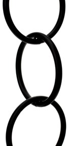 Escultura Decorativa Em Metal Preto 41x13 Cm - D'Rossi