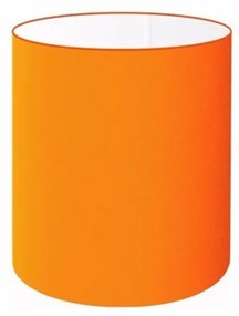 Cúpula Abajur Cilíndrica Cp-8001 Ø13x15cm Laranja