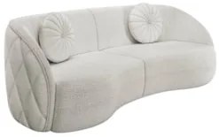Sofá Decorativo com Almofadas 4 Lugares 318cm Tressê Zion Z32 Boucle B