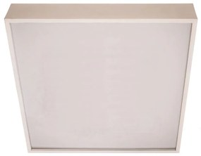 Plafon Ayla 48X48Cm Led 36,8W Bivolt | Usina 19040/48 (RG-M Rosê Metálico, 4000k)