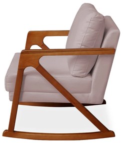 Poltrona Mona Amber Balanço Veludo Crepe