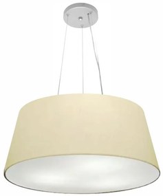 Lustre Pendente Cone Vivare Md-4062 Cúpula em Tecido 25/60x50cm - Bivolt