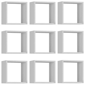 Kit 9 Nichos Organizador 30x30cm Branco G01 - Gran Belo