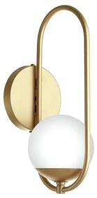 Arandela Oval C/ Globo 16X12X35Cm Metal E Vidro 1 X G9 Globo Ø12Cm |Ol... (GRAFITE / CROMADO, FOSCO)