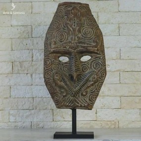 Máscara Tribal Timor em Madeira