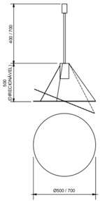 Pendente Ovni Ø70X50Cm 1Xmr16 Por Waldir Junior - Usina 51115/70 (BT - Branco Texturizado)
